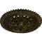 Ekena Millwork York Ceiling Medallion (Fits Canopies up to 3 5/8"), Hand-Painted Green Gold, 21 5/8"OD x 2 1/2"P CM21YOGGS - alternate 3
